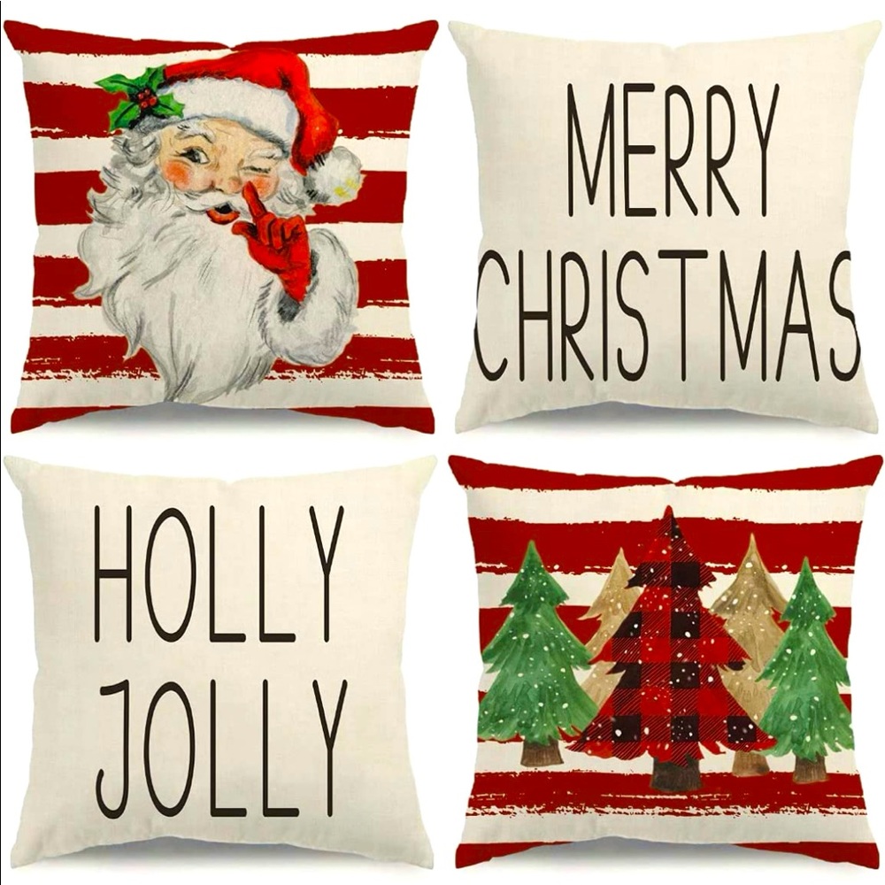 COPY - Christmas Santa pillow cover set of 4
